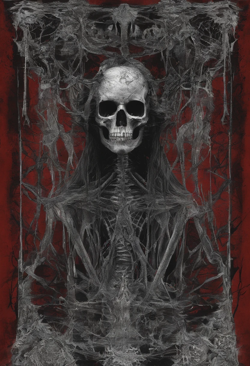 Teufelshörner,Klauen,Streitaxt,Gruselige Umgebung,sharp teeth,mad,Ganzkörperesbian,Powerful aura,A strong sense of oppression,Unglaublich detailliert,Red-Eyed Skeleton,The flames of hell rage,Legion von Skeletten,Ultra-Foto-Realisim