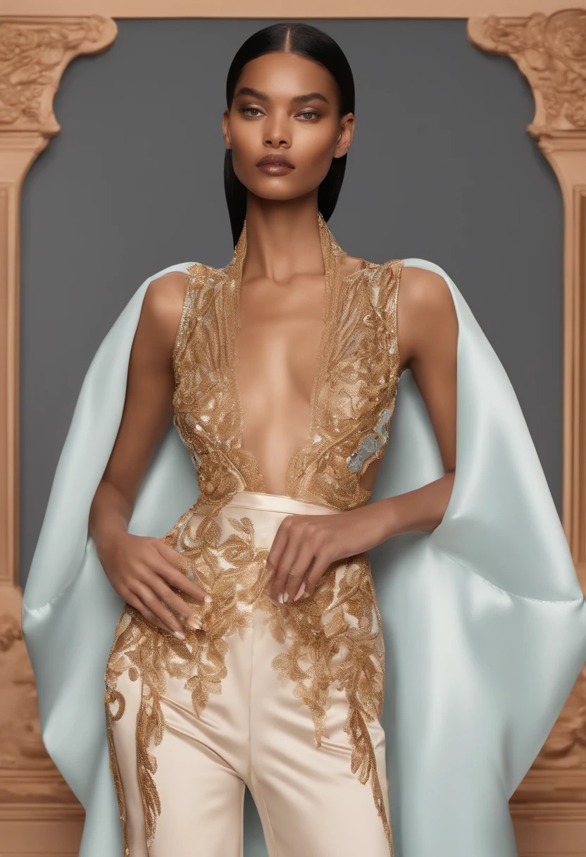 create a collection of clothes with incredible unique and exclusive extravagant and luxurious full body sketches from Schiaparelli brand 2023