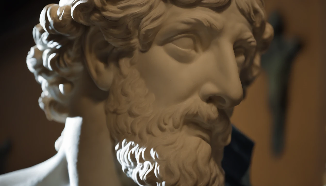 Statue of a Greek philosopher