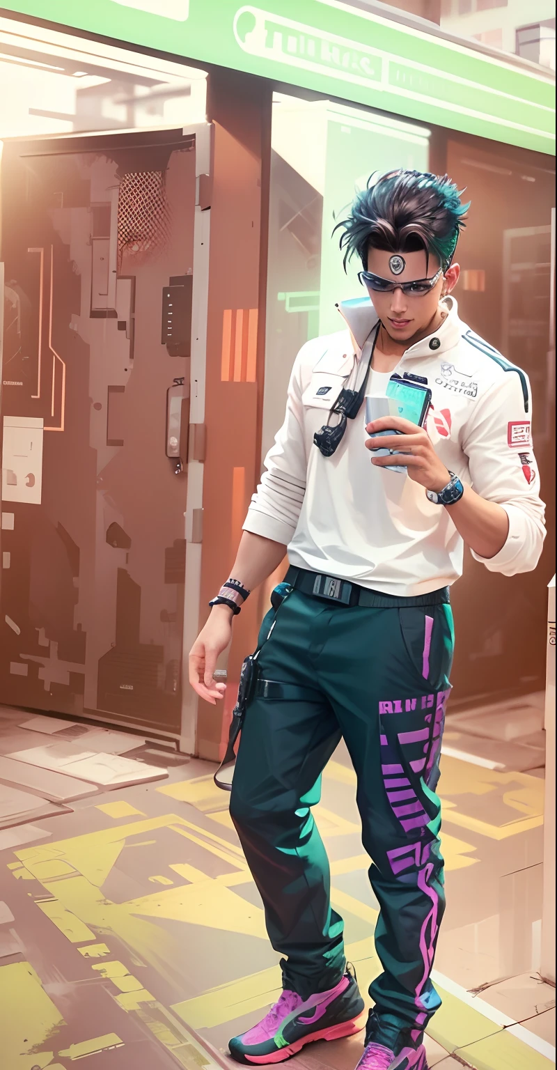Change background cyberpunk cute boy,realistic face,8k,ultra realistic