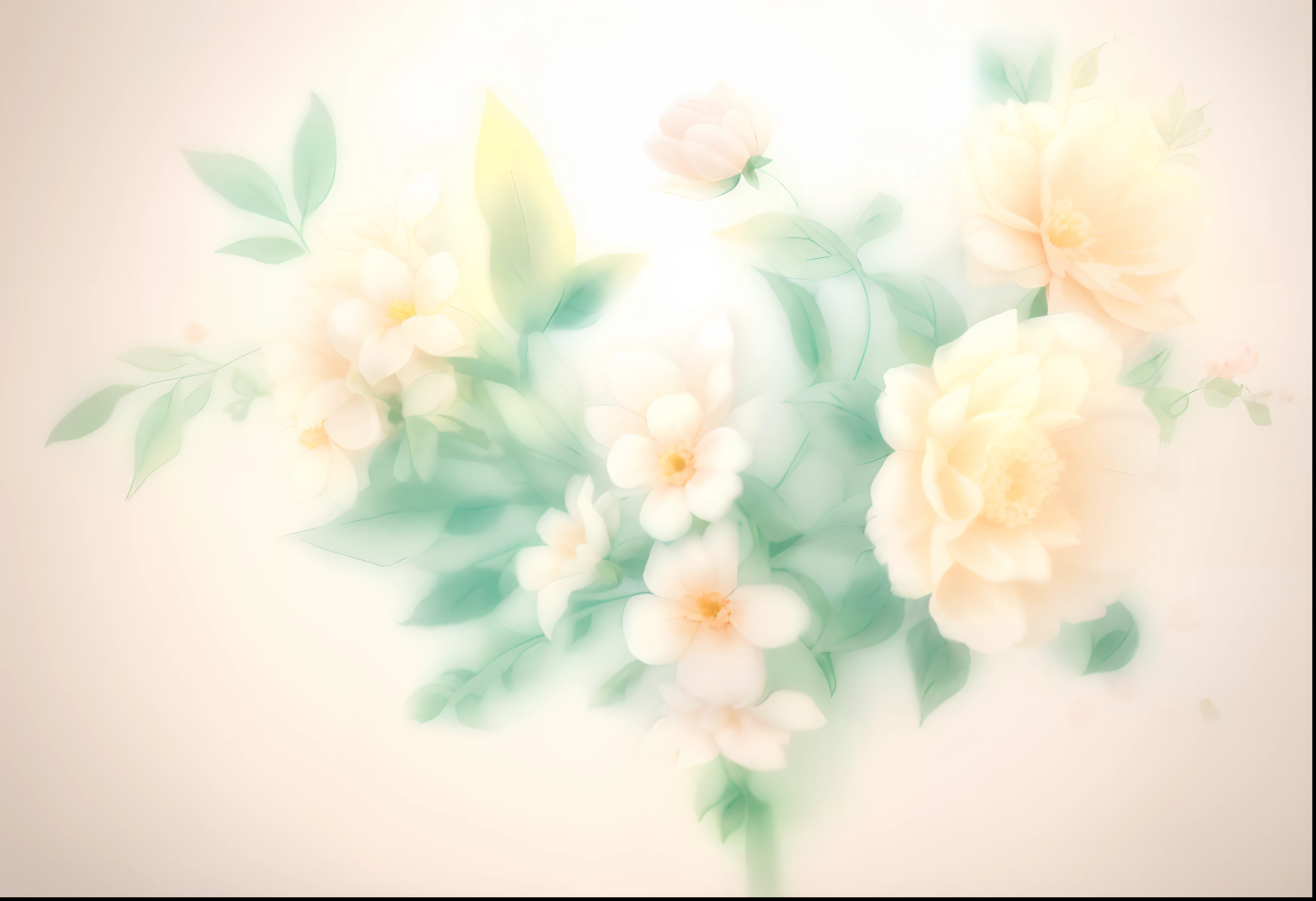 there is a picture of a bouquet of flowers on a white background, flowers and dahlia, elegant flowers, blooming flowers, floral design, bouquet, flower background, elegant scene, in pastel colors, high quality illustration, decorative flowers, flowers in background, flower dahlia, floral wallpaper, floral background, beautiful flowers, with colored flowers, floral pattern, watercolor painting style, soft flowers
