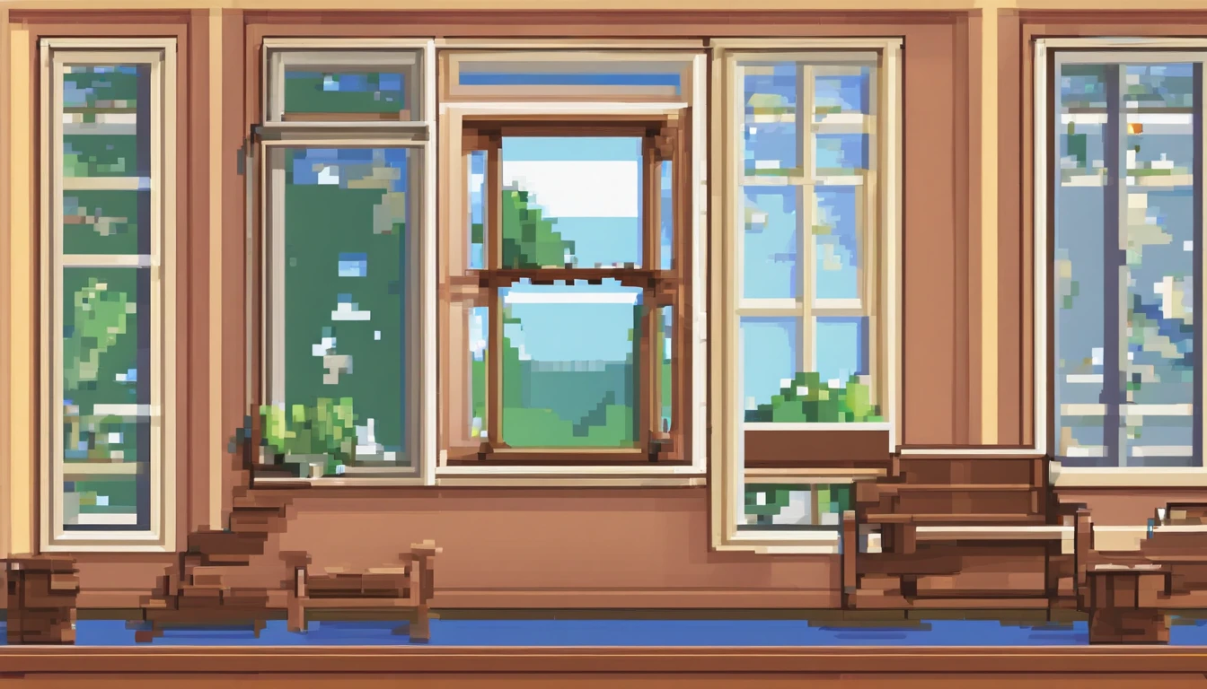 window, light wind, DL, View from the window, Polish city, Boleslawiec, open window, classroom, highly detailed