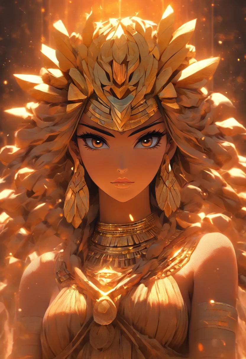 (((ANTU)) best quality, ultra-high resolution, 4K detailed CG, master piece,Sumerian goddess,Earth goddess,Sumerian clothing,Sumerian mythology, ((standing pose)), Sumerian image, aesthetic, centered on screen ,full body