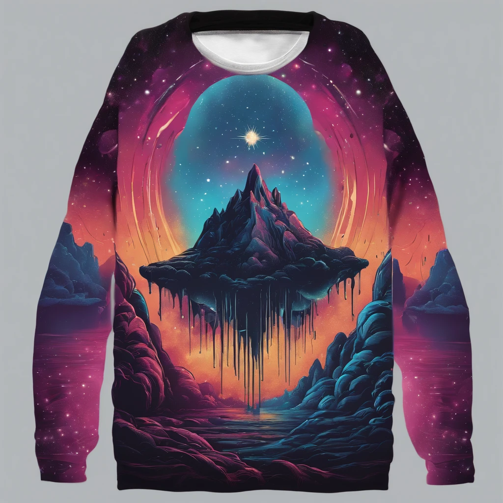 cosmic vector graphic Dripping, incredibly high details,
16k, t-shirt design, incredibly Brillant dripping high
details --v 5