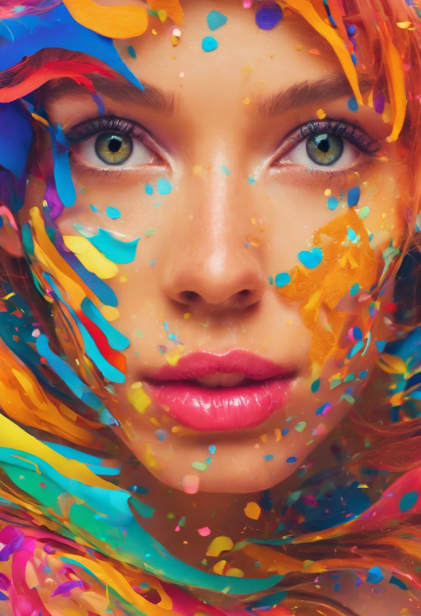 Abstract style <lora:FF-Midj-Last-v0563:1>, painting of a woman's face with orange and blue paint, by Sam Spratt, alberto seveso and dan mccaw, behance favourite, behance. polished, by William Berra, best of behance, by James Paick, by Alberto Seveso, saatchi art, masterpiece ; behance hd, kai fine art, detailed facial structure . Non-representational, colors and shapes, expression of feelings, imaginative, highly detailed