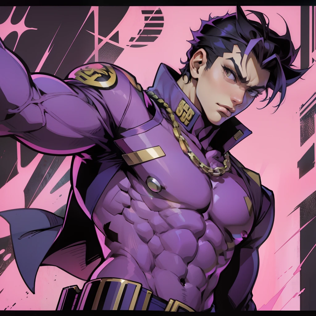 araki hirohiko posing jojo pose from JOJO bizzare advenure manga weird art --auto --s2