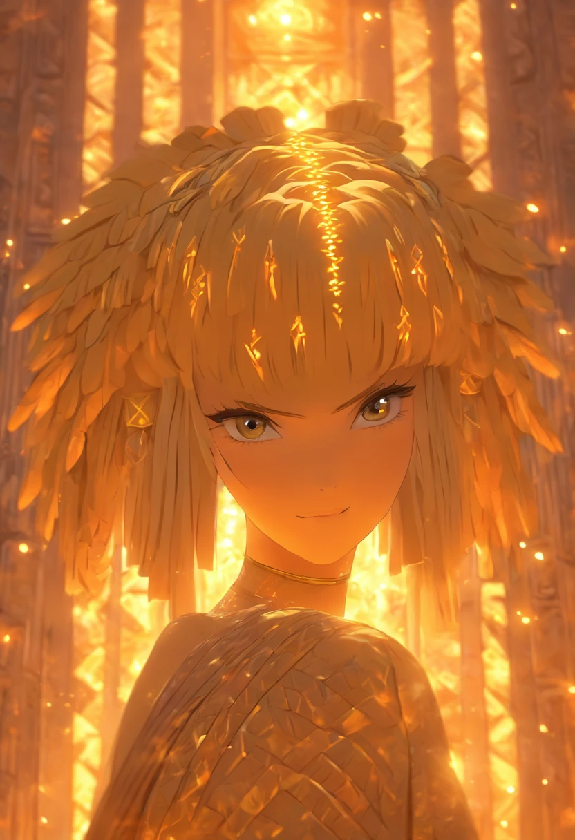(((NINLIL)) best quality, ultra-high resolution, 4K detailed CG, masterpiece, young girl, Sumerian clothing, Sumerian mythology, ((Goddess of Healing)), Sumerian painting, aesthetic, screen-centered