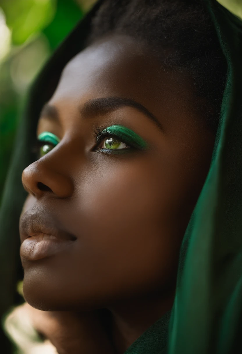 fille, africain, noir, Anbar's Eyes Green Eyes, cheveux longs, 16 to 19 years ,porter un short sexuel ,corps entier