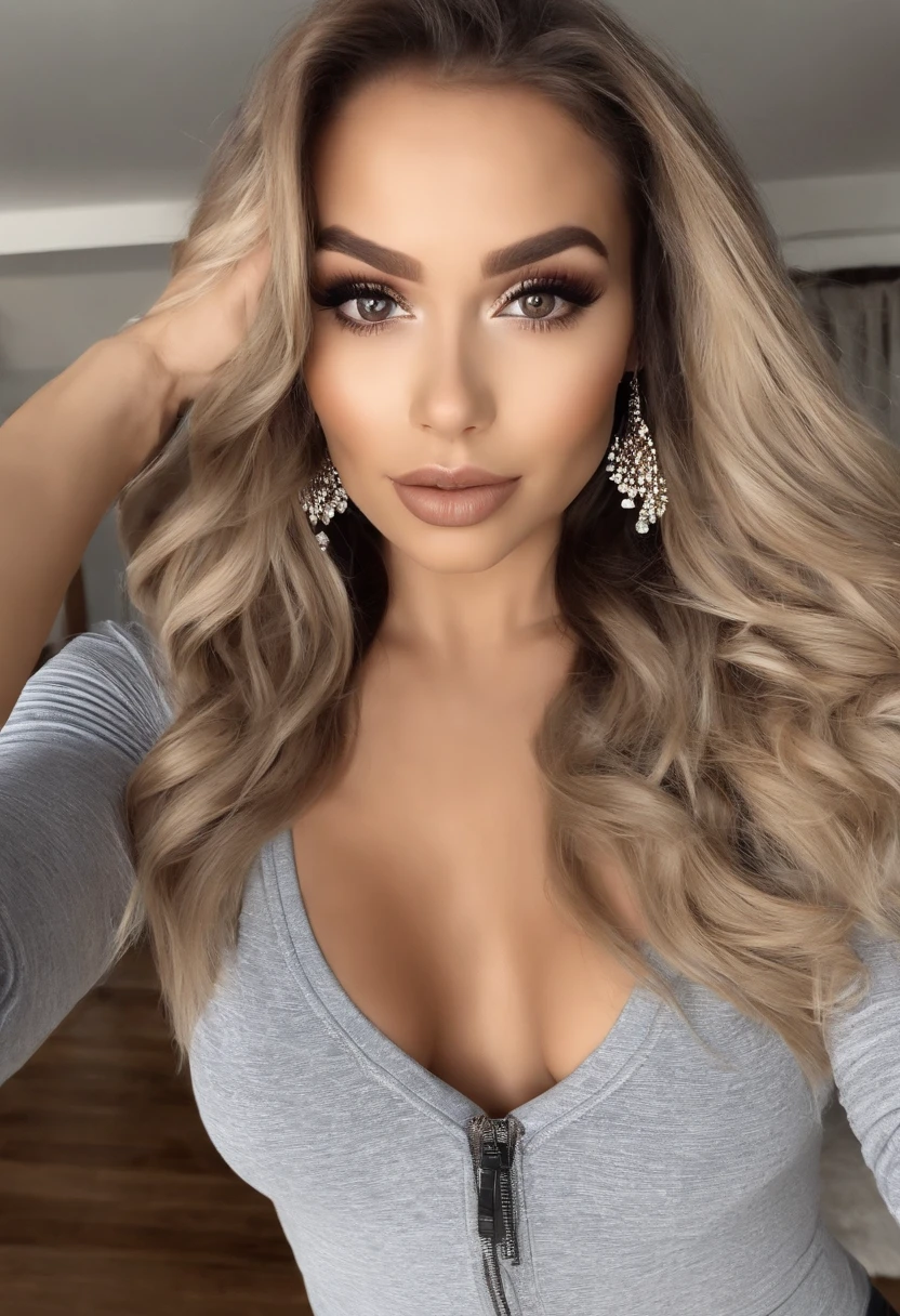 Mulher Arafed com regata e leggings combinando, Menina sexy com olhos castanhos, Retrato Sophie Mudd, cabelos castanhos e olhos grandes, Selfie de uma jovem mulher, Olhos no quarto, Violeta Myers, ohne Maquiagem, maquiagem natural, Fiar, to look at the camera, Ri, Rosto com Artgram, dezentes Maquiagem, Impressionante tiro de corpo inteiro, no quarto, Bunda sexy, bumbum bonito, 4k