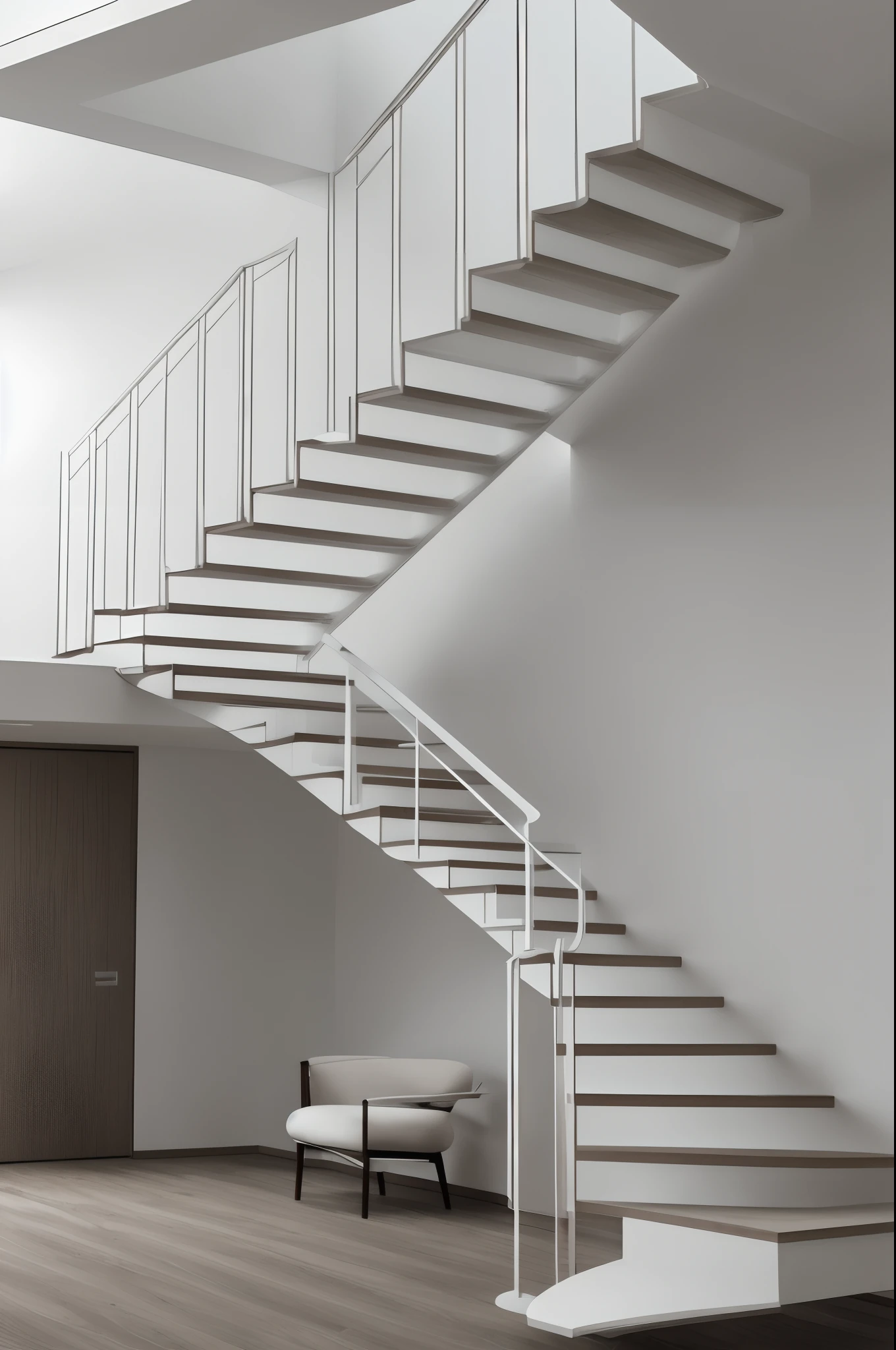 Feminine and delicate staircase innovator design minimalist