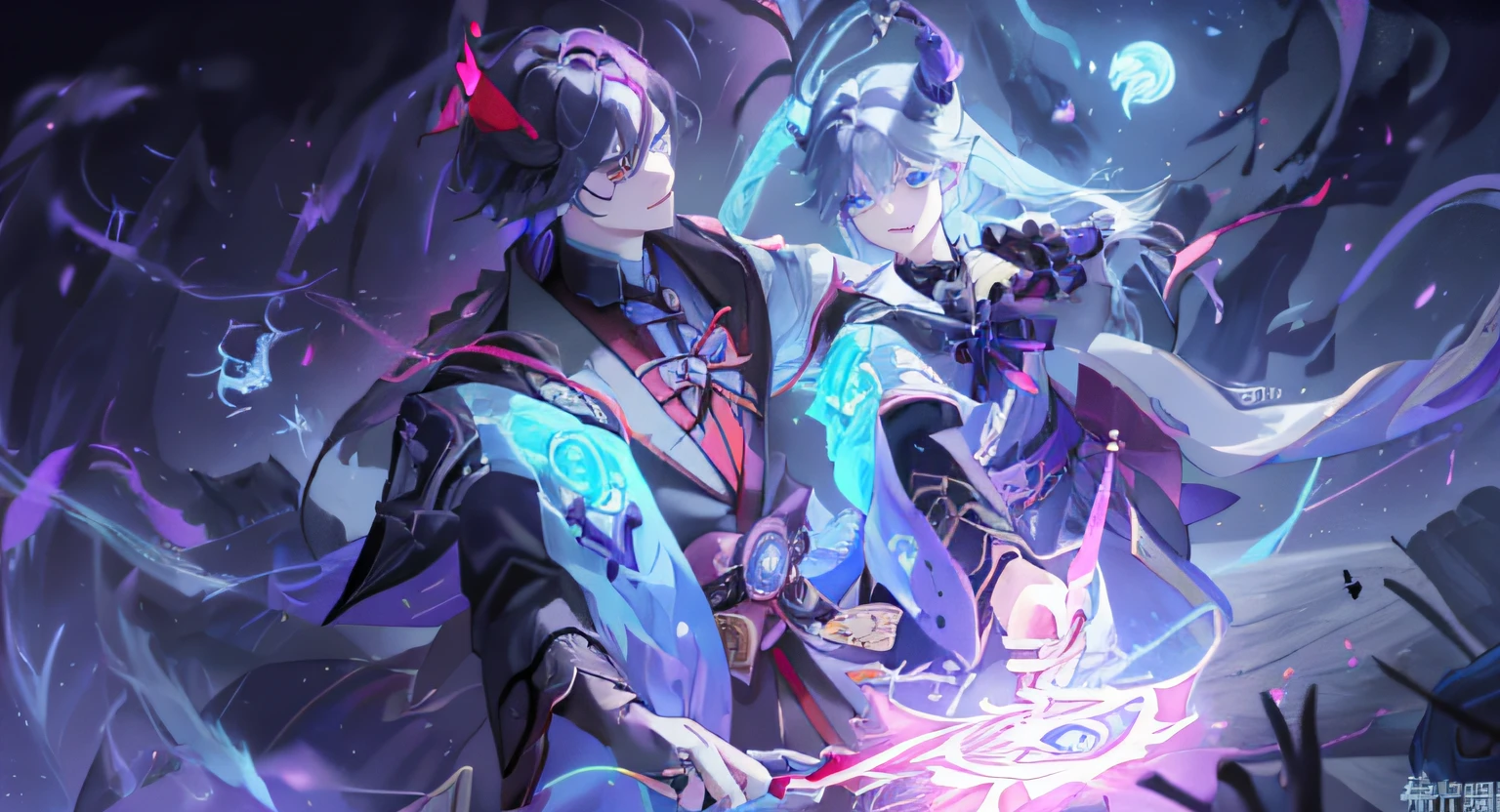 Close-up of a man holding a wand in a dark room, jazza and rossdraws, league of legends arcane, Silas, KDA和Sam Yang。, from league of legends, heise jinyao, arcane league of legends, League of Legends character, WLOP and Sakimichan, rossdraws and jazza