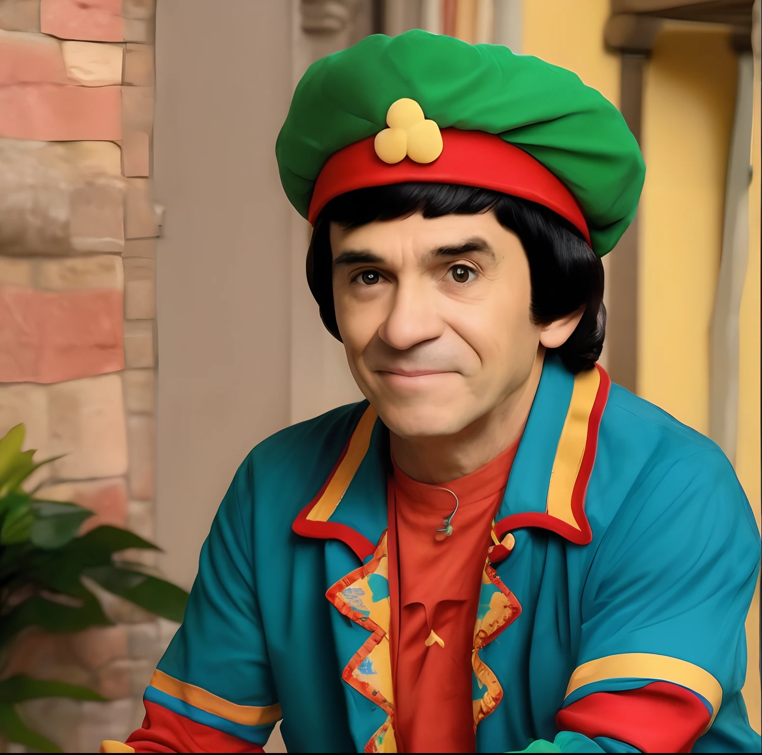 Crie uma imagem do Kiko, personagem do seriado Chaves, na fase adulta