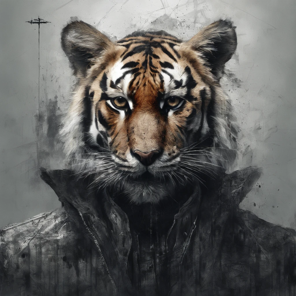 Perfect alignment, Cute little tiger wearing a jacket,crystal vases,Rose flower, Wearing sunglasses, cheerfulness, Standing position, Abstract beauty, Centered, Looking at the camera, Facing the camera, nearing perfection, Dynamic, Highly detailed, smooth, Sharp focus, 8K, high definition resolution, illustration, Art by Carne Griffiths and Wadim Kashin, White background