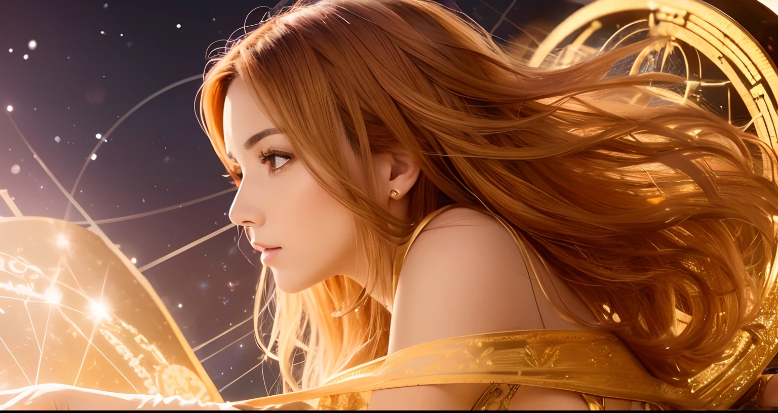 woman astrology virgo golden brown
