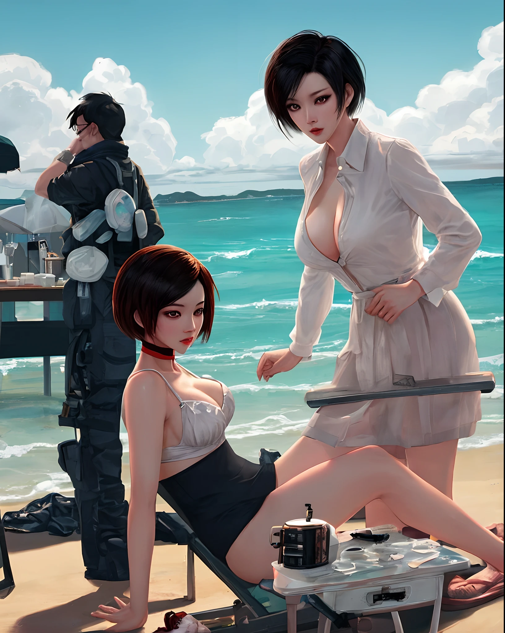 Ada Wong, Film Noir, At the Beach