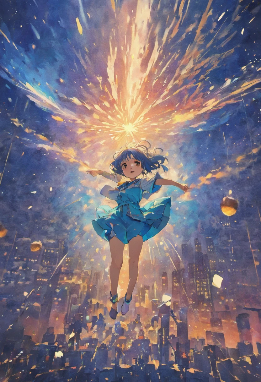 someone falling from the sky