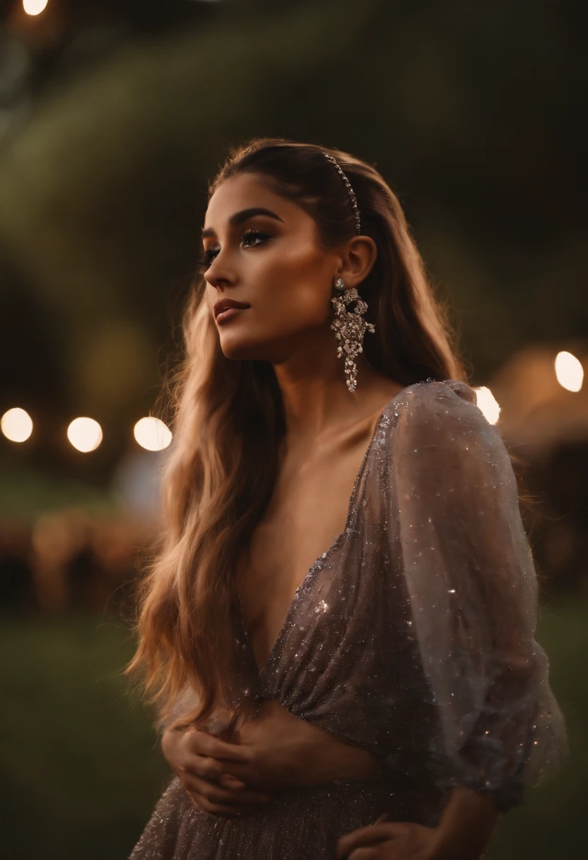 Ariana Grande cantando en coachella