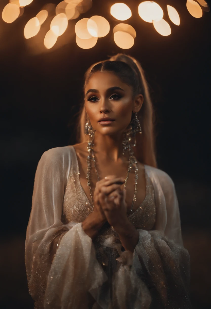Ariana Grande cantando en coachella