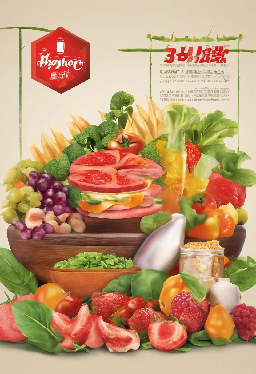 advertising poster for a diet food company