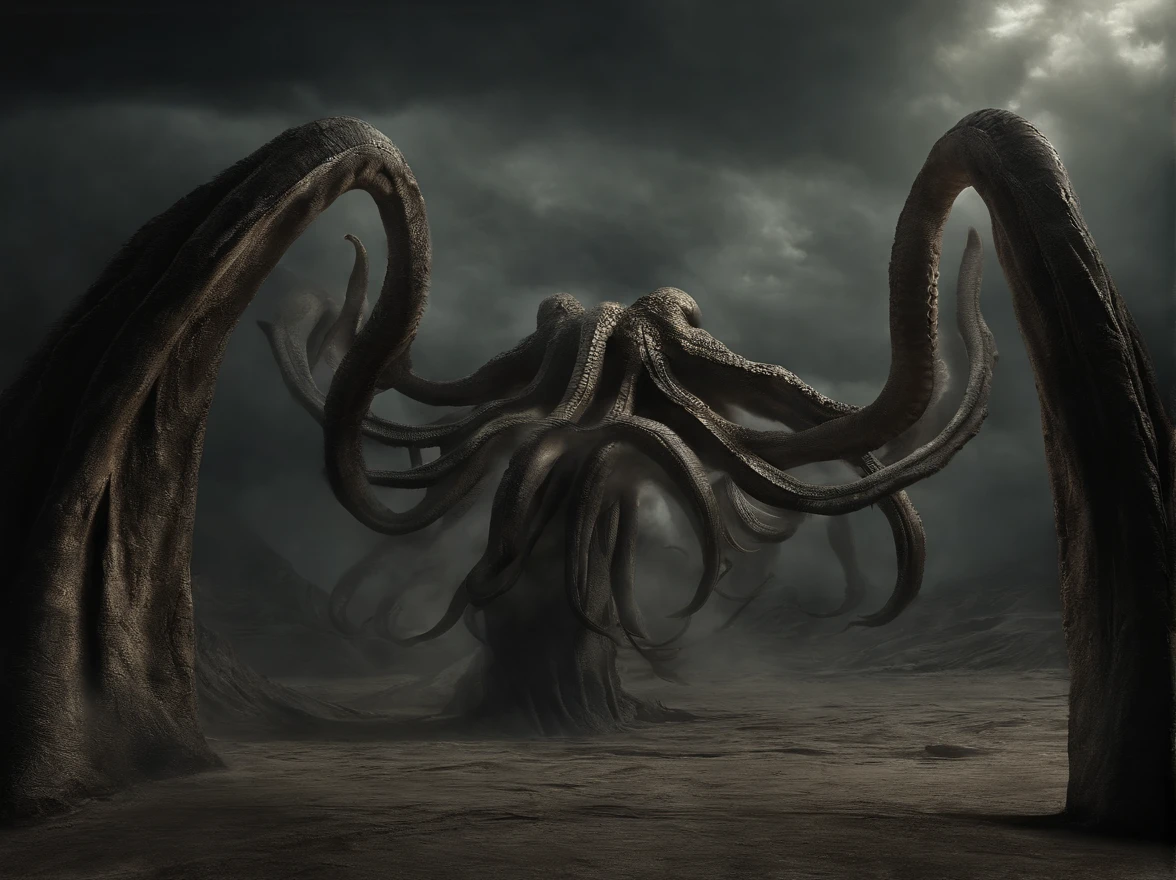 La mejor calidad de imagen, Obra maestra, Super High Resolution, BREAK Imagina el horror incomprensible, El dios exterior de los mitos, Cthulhu, that defies description and understanding. Its shape is a writhing mass of tentacles and antennae.., constantemente cambiante y ondulante en una danza grotesca. BREAK His many eyes are cold and numb;;;;, como si mirara el mundo desde el punto de vista de otra persona. La criatura se eleva por encima de todo a su paso, Eclipsing mountains and cities, How he walks through space. ROMPER Su piel es suave y viscosa, with strange runes, Grabado en la superficie, that pulsates with the energy of Eldritch. El aire mismo alrededor del dios exterior brilla con poder, is distorted by its mere presence. BREAK Hace un sonido, que no suena como un rugido, No es exactamente un grito, but something more sinister and disturbing. Es una criatura, This is beyond the comprehension of mortals., A creature of the void, that defies all attempts at rationalization or understanding. The image of this outer god is a testament to the dark and terrifying depths of human imagination...