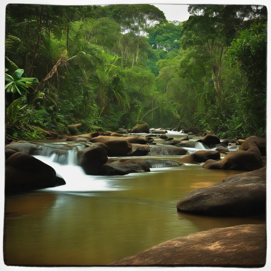 Tesouro antigo, floresta, amazonas,