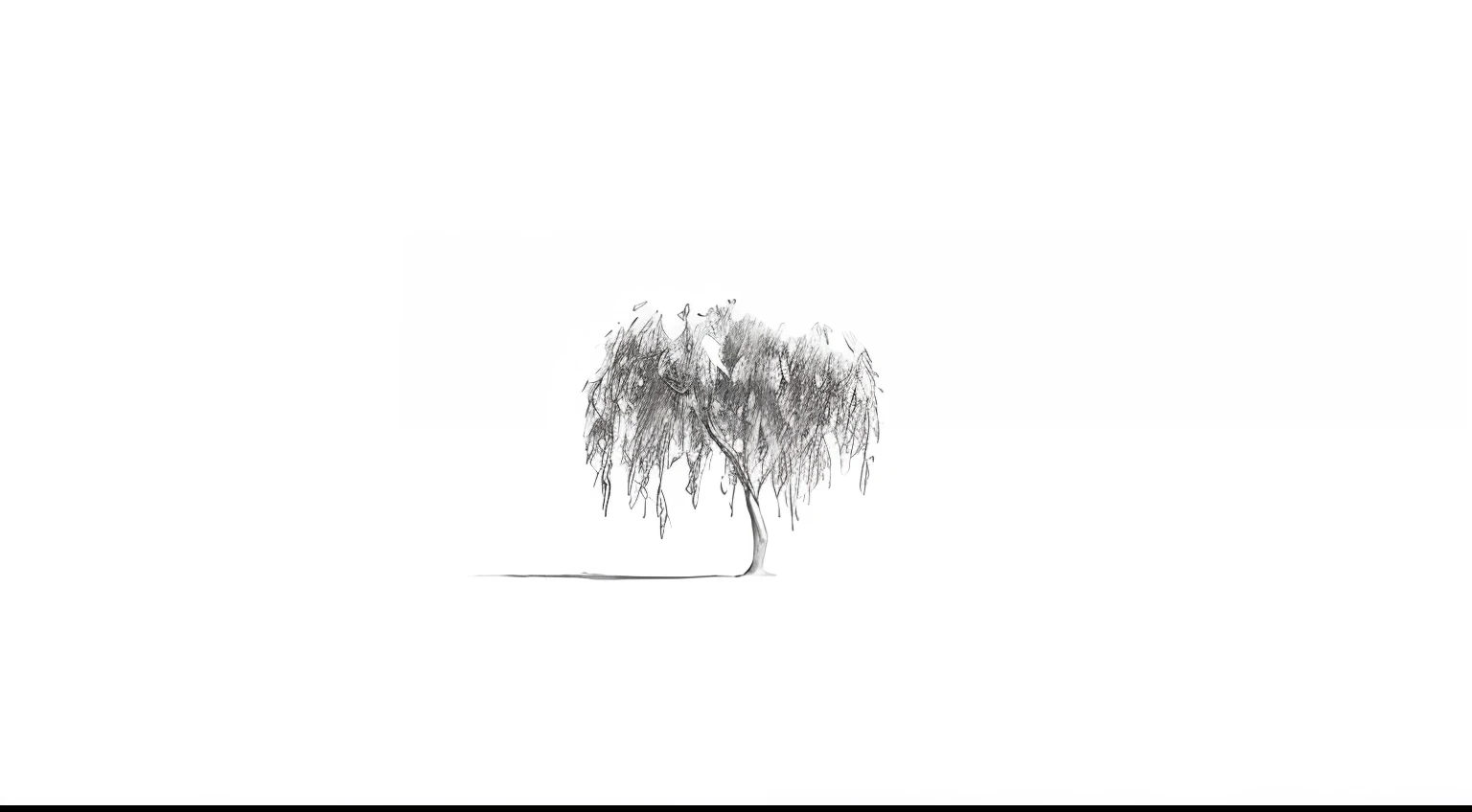 best quality,ultra-detailed,realistic,white ground and background,willow tree,manga artstyle,monochrome,shadows and highlights,high contrast,bold lines,detailed foliage,dynamic composition,vivid details,expressive emotions,charming characters,traditional ink painting,serene atmosphere,natural elements,subtle texture,mysterious ambiance,minimalist design,black ink,flowing branches,delicate leaves,dream-like setting,contrast between light and dark,uniform color tone,silhouettes,calm and peaceful vibe,masterpiece:1.2,subtle shading and gradients,texture of ink strokes,dreamy lighting effects,contrast between softness and sharpness,graceful gestures,fantasy elements,ethereal beauty,perfect balance of simplicity and complexity,magical and otherworldly essence.