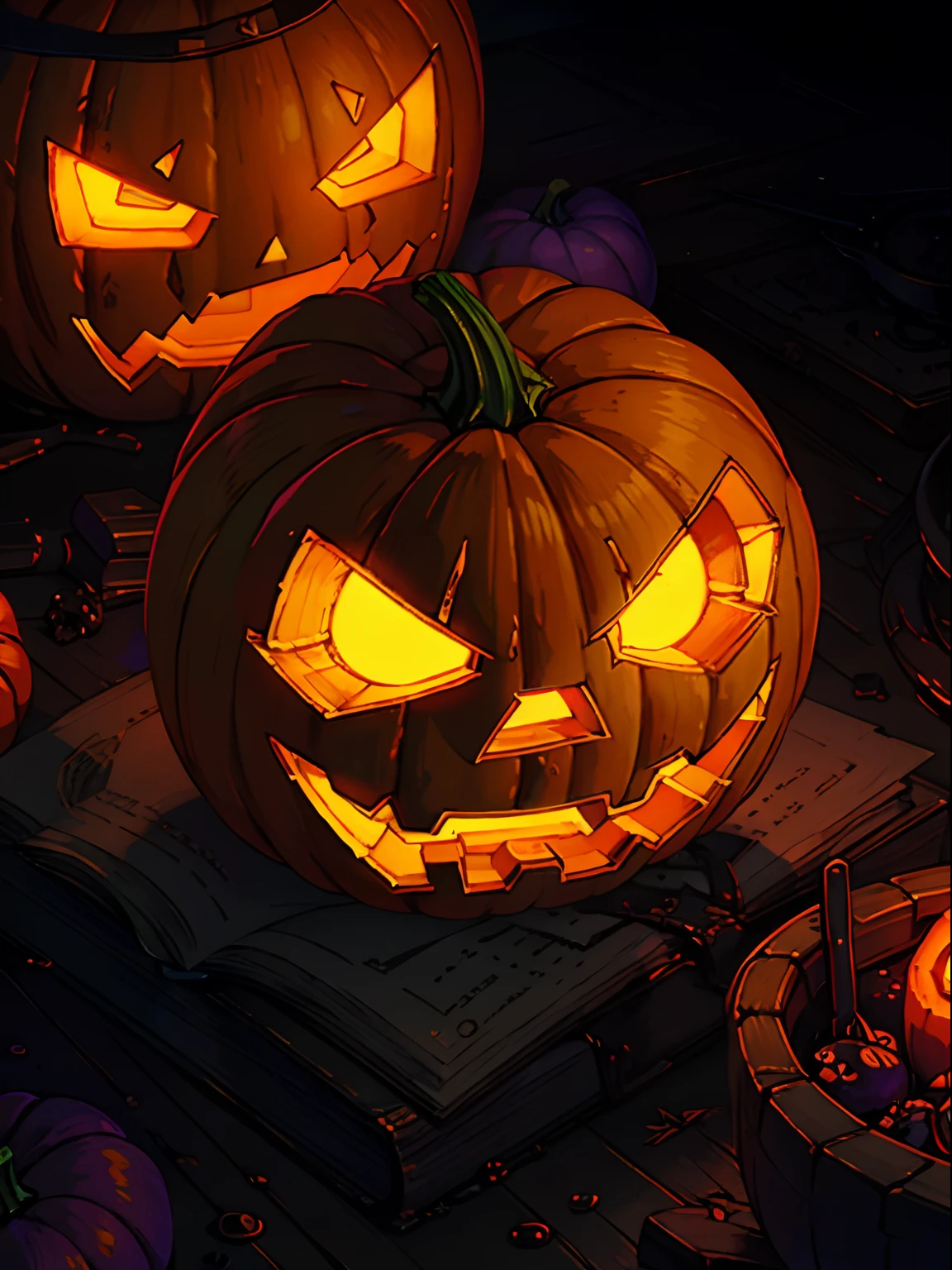 nesstyle pumpkin,<lora:NESStyle:1>,(masterpiece:1.3 best quality:1.2 high quality:1.1),jack-o'-lantern,indoors,east asian architecture,realistic,computer,window,gaming chair,depth of field,bookshelf,highres,absurdres,incredibly absurdres,huge filesize,wallpaper,parody,