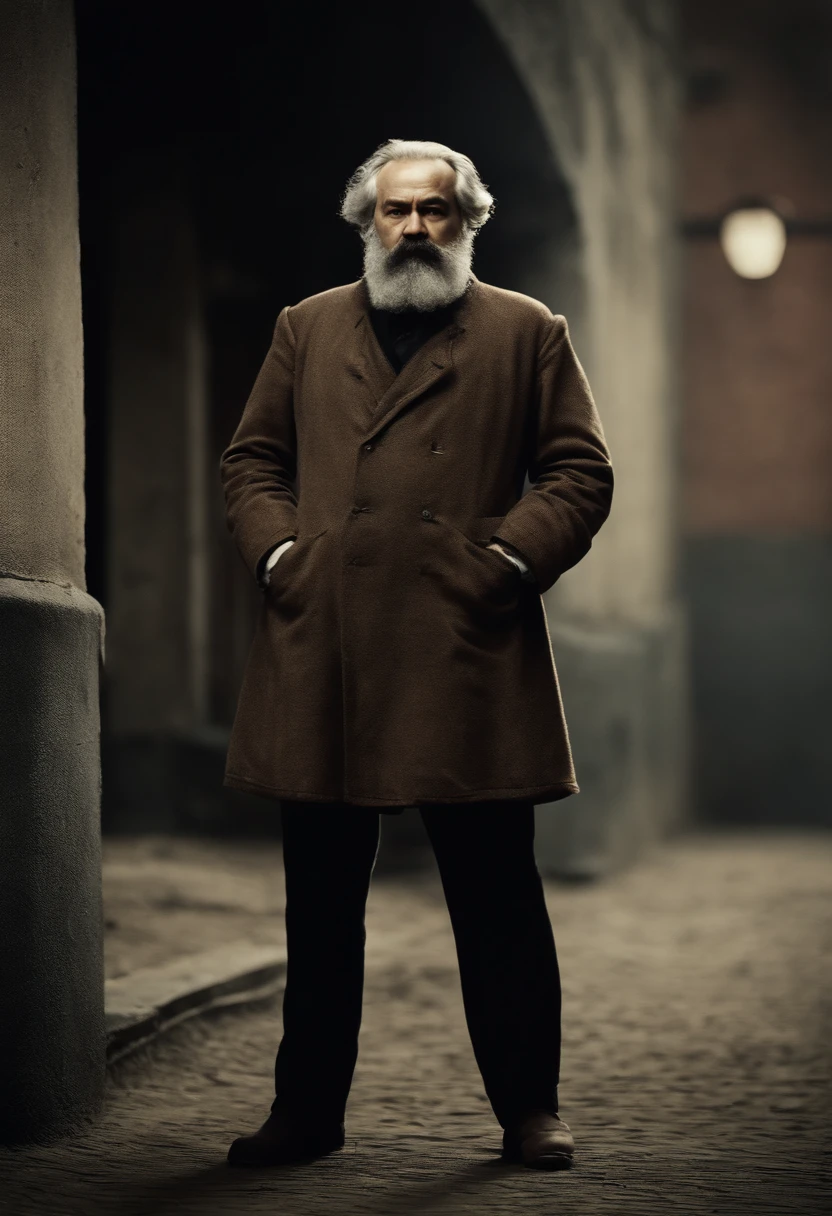 Karl Marx、prison clothes、Prisoner Tether