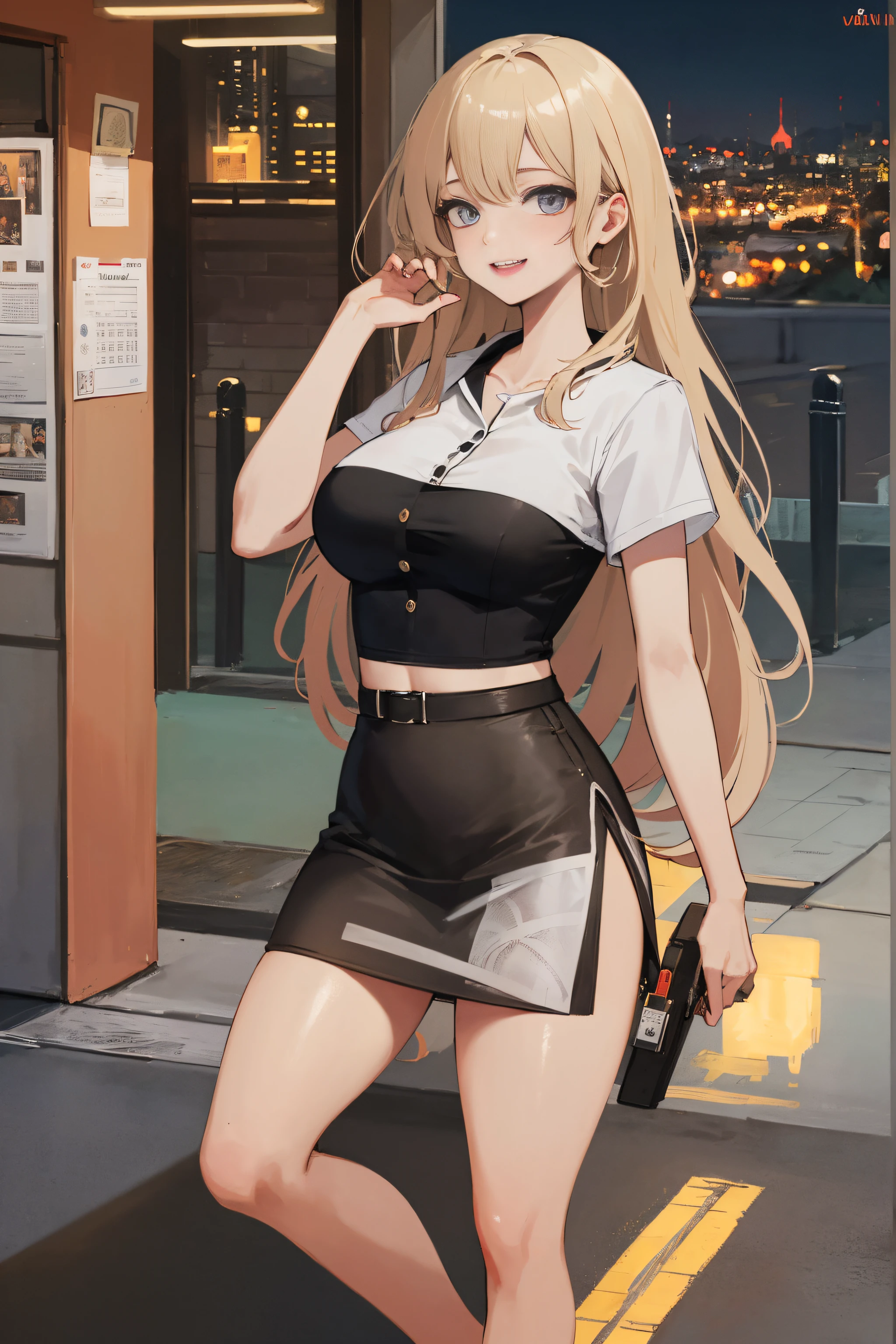 ((Currently, a cute and beautiful woman is changing her underwear)), ((22-year-old beauty)), ((embarrassed smile)), ((luscious long hair)), ((miniskirt)), (( Gradient Eyes)), ((Background is a city night view)), Attractive Makeup, Scenery, NFSW, UHD, Retina, Masterpiece, Accurate, Anatomical, Scientifically Correct, Textured Skin, Super Detail, High Detailed, High Quality, Award Winning, Top Quality, High Definition, 1080P, HD, 4K, 8k, 16k
