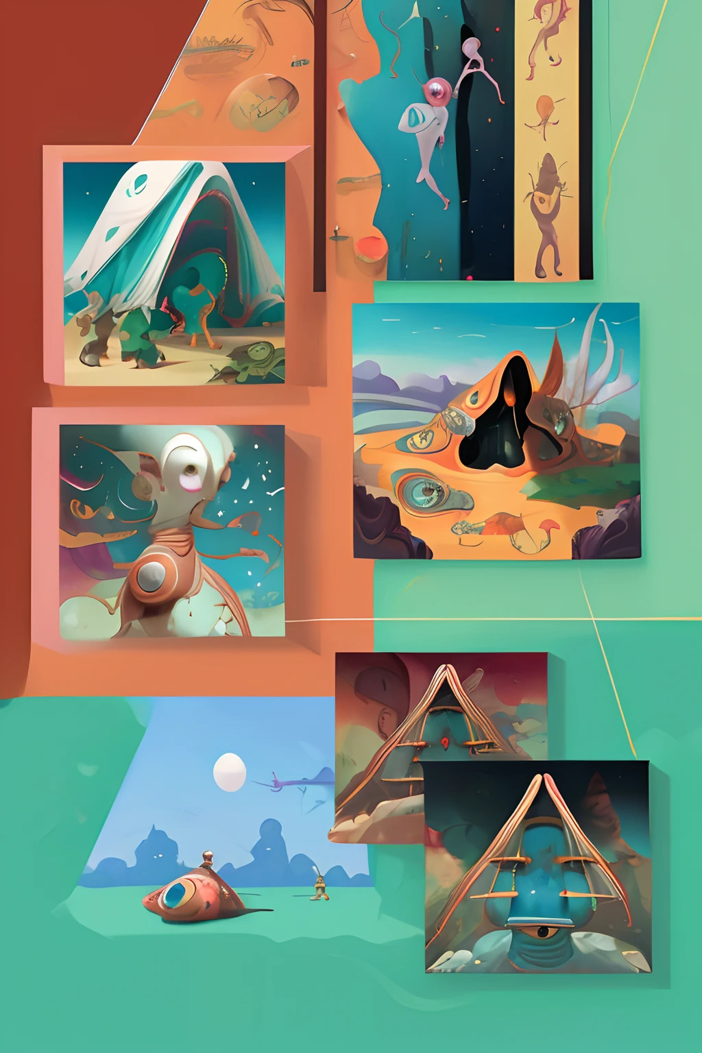 Weird alien fantasy circus world