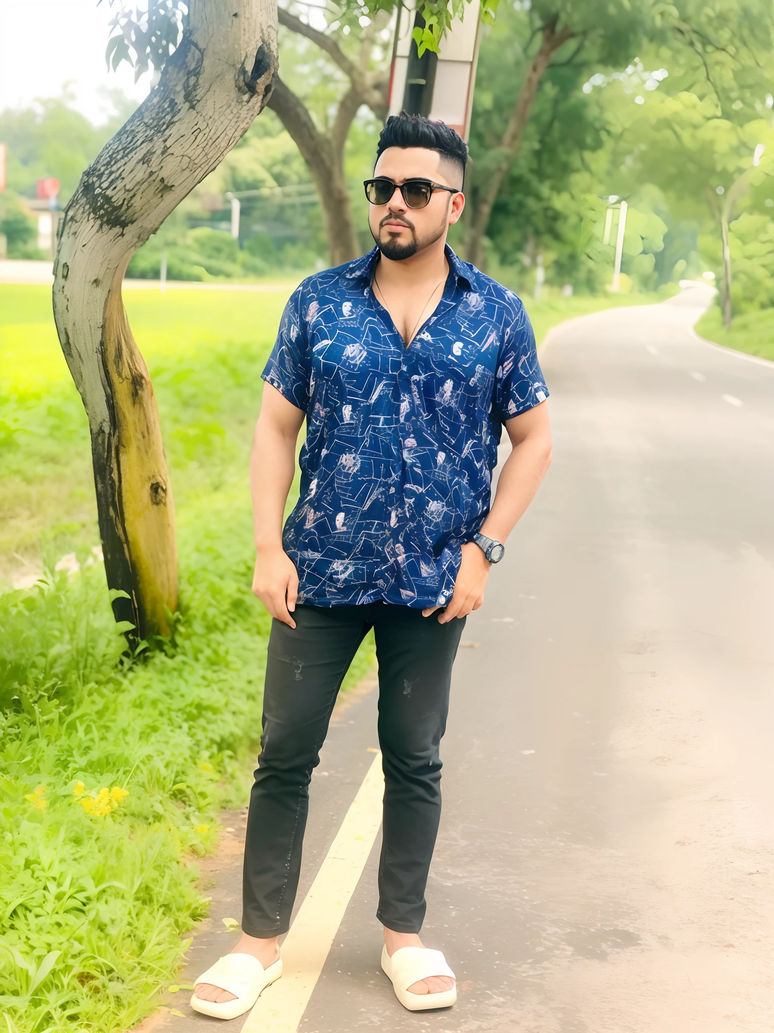 A morbidly obese man driving a Ferrari 458. com roupa de trabalho. No traffic. realista. Looking directly at Camêra. Proxim image. complete in high definition. 8k