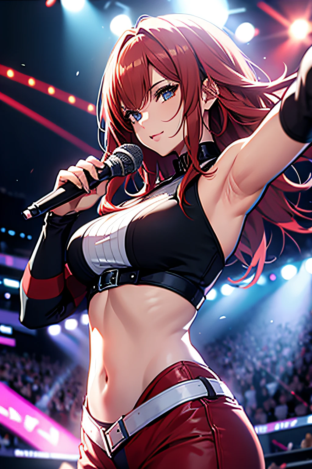 Female, Adult, Red Hair, Pop Idol