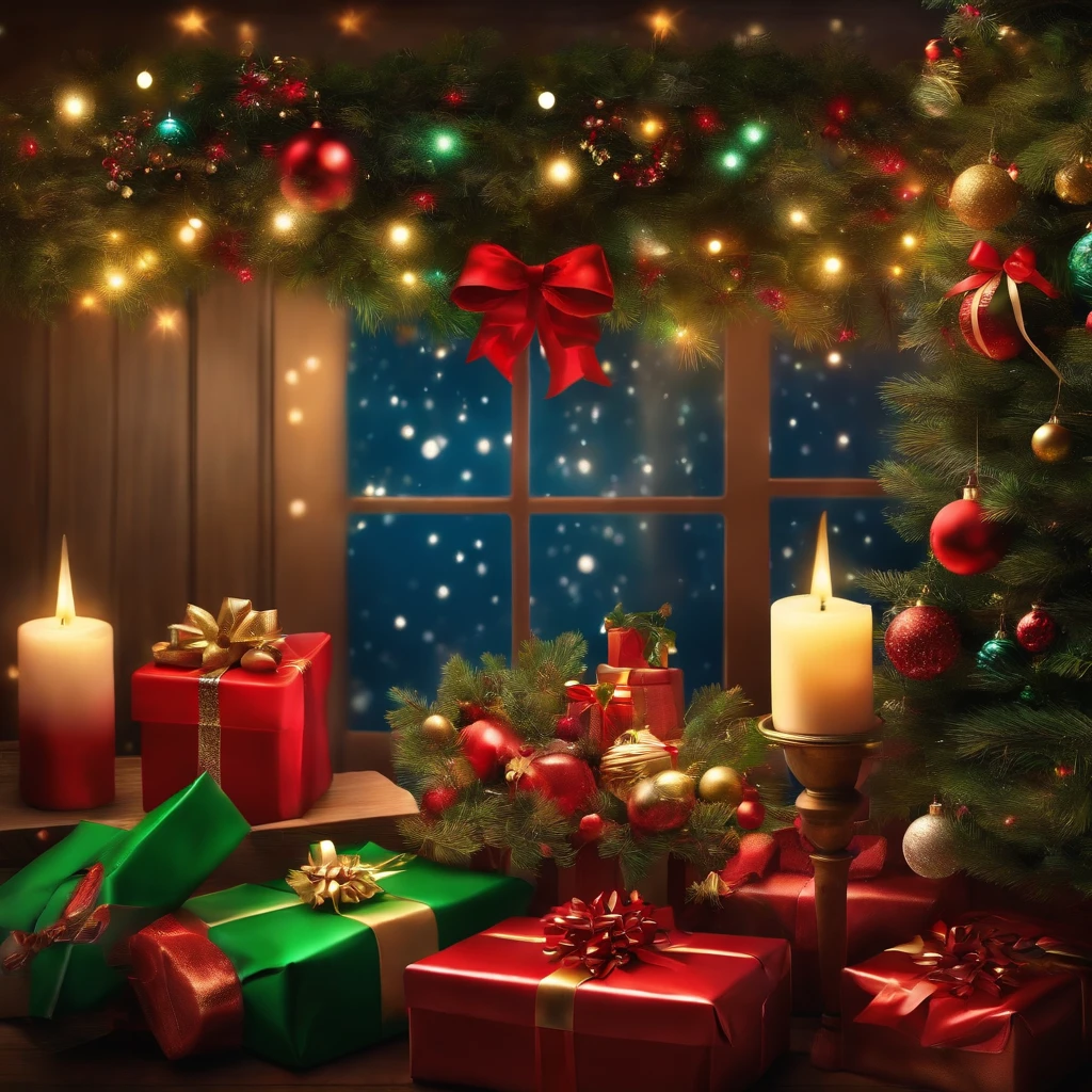 Colorful and lively Christmas, full HD
