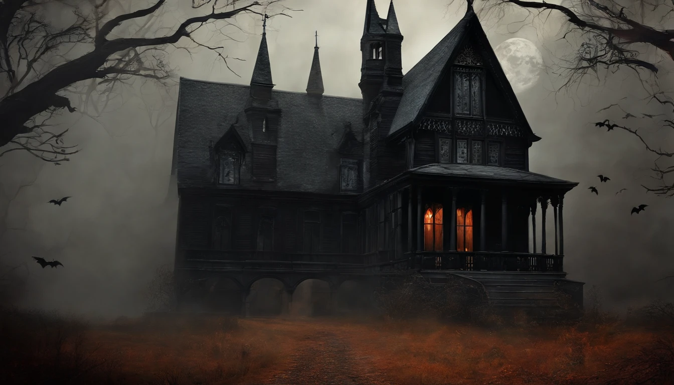 halloween, Estilo pintura arte, Dark Gothic and vintage style. Brujas negras.