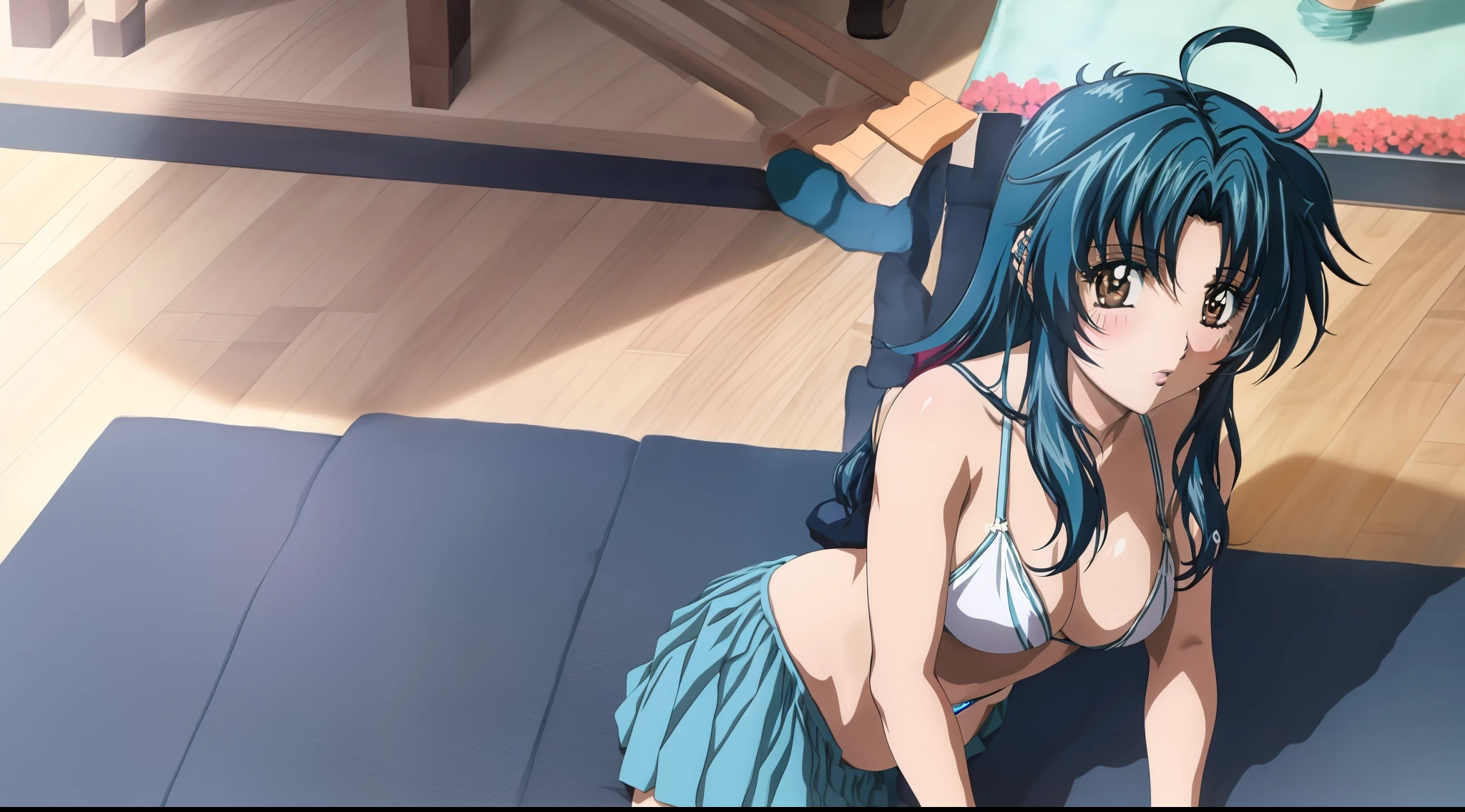 KanameChidori, 1girl, anime, Obra maestra, La mejor calidad, Completamente desnuda, hermoso fondo,