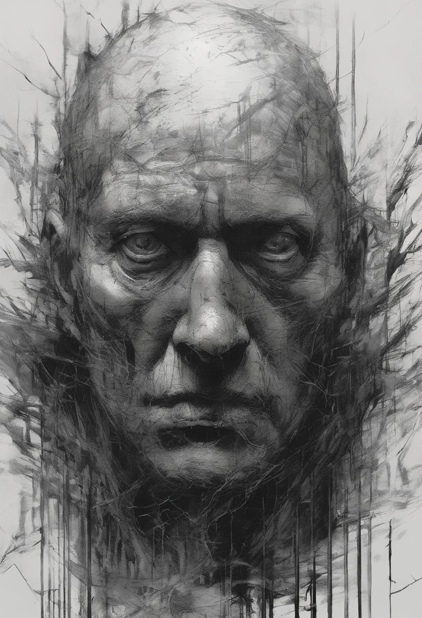 Perfect centralization, coelho (franco)de Donnie, Standing position, beleza abstrata, Centrado, looking at the camera, Facing the camera, nearing perfection, Dynamic, altamente detalhado, liso, foco nítido, 8k, high-definition resolution, illustration, arte de Carne Griffiths e Wadim Kashin, fundo branco