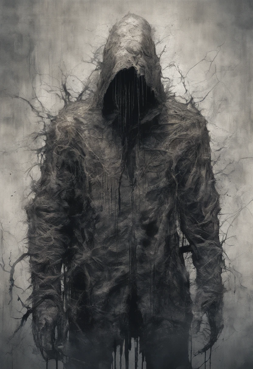 homem triste, caminhando, coelho (franco)de Donnie, Standing position, beleza abstrata, nearing perfection, triste, desespero, Dynamic, altamente detalhado, liso, foco nítido, 8k, high-definition resolution, illustration, arte de Carne Griffiths e Wadim Kashin, fundo branco