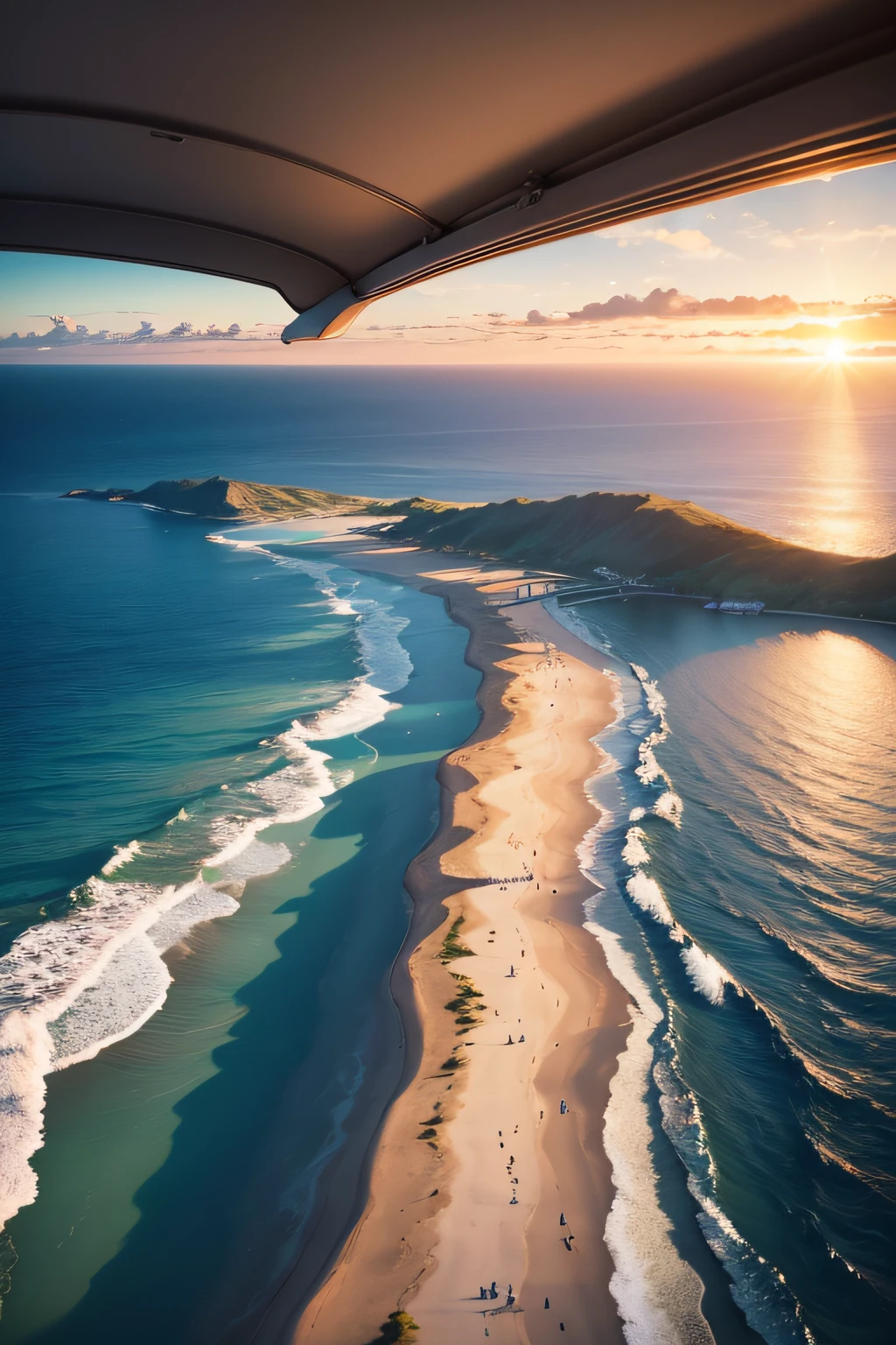 (best quality,4k,8k,highres,masterpiece:1.2),ultra-detailed,(realistic,photorealistic,photo-realistic:1.37),car driver's perspective,scenic view,road,ocean in the distance,peaceful atmosphere,clear blue sky,[vibrant colors],gentle breeze,rolling hills,green fields,coastline,curved road,crystal clear water,beautiful sunset,sun rays shining through the clouds,reflective surface of the ocean,serene and calm environment,lush vegetation,lone palm tree swaying in the wind,seagulls flying overhead,soft sand,small waves crashing on the shore,relaxing soundtrack playing in the background,tranquil and immersive experience,feeling of freedom and adventure,inviting sense of exploration and discovery,positive and uplifting vibes,memorable journey along the coastal road,lie back and enjoy the ride,immerse yourself in the beauty of nature,be enchanted by the breathtaking view,experience the tranquility of the open road,let the soothing sounds of the waves wash away your worries,enjoy the serenity and peace of the ocean view,let the scenery captivate your senses,and let the road lead you to new horizons.