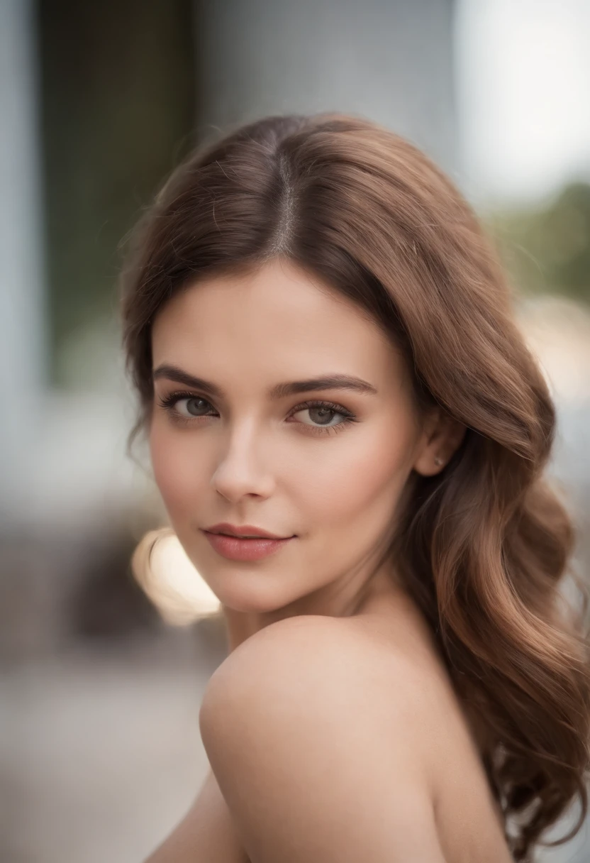 Masterpice Fotorrealista Enormes Seios Loiro Mulher, Corpo Inteiro Corpo Perfeito, rosto perfeito, sorridente, disco Rigido, Vestido, Selfie, olhos realistas, na cama, sonolento