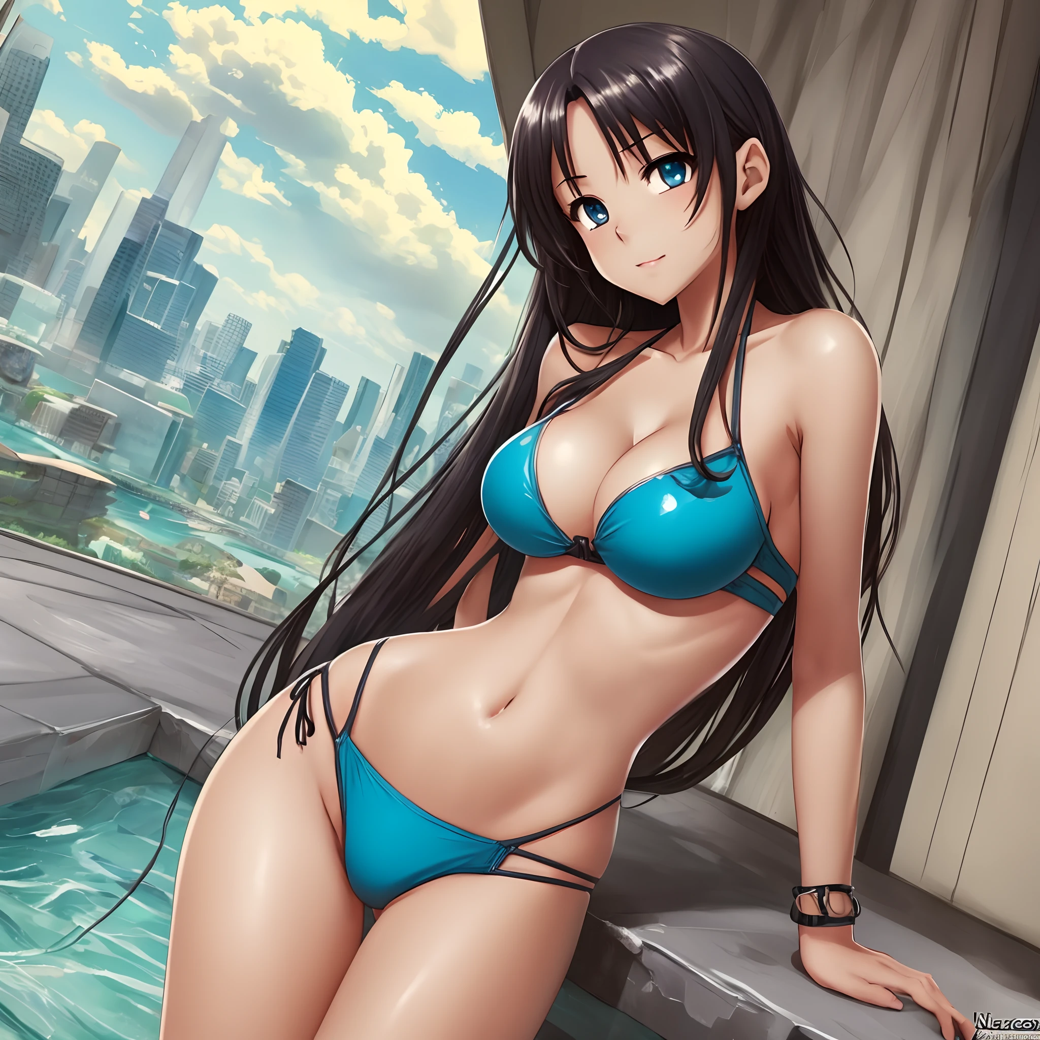 1 girl anime nagatoro sexy sfw bikini excelente calidad --auto --s2