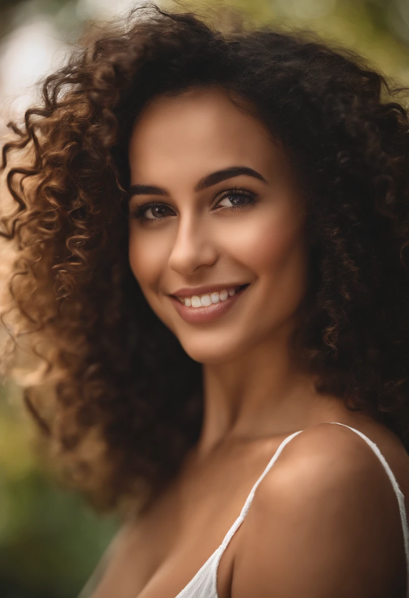 (best quality,highres),naked woman with no bra,beautiful face,curly hair,lovely smile,piercing eyes,smooth skin
portraits,professional photography,soft lighting,vivid colors,bokeh,romantic atmosphere,classic composition