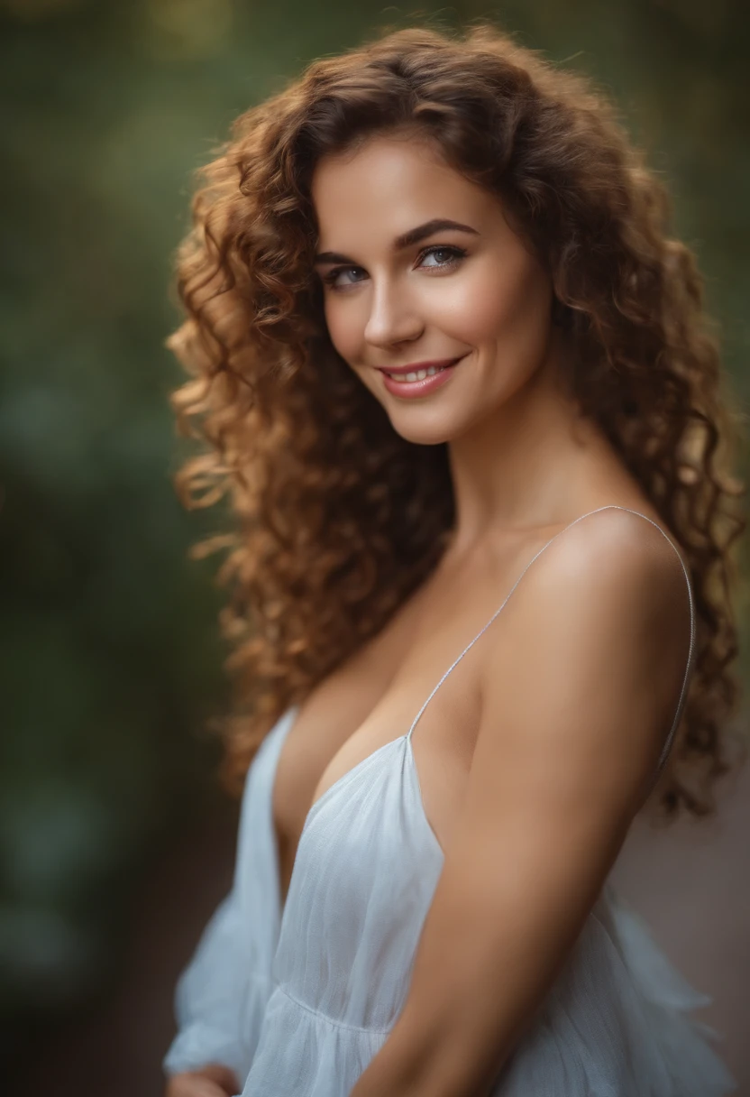 (best quality,highres),naked woman with no bra,beautiful face,curly hair,lovely smile,piercing eyes,smooth skin
portraits,professional photography,soft lighting,vivid colors,bokeh,romantic atmosphere,classic composition