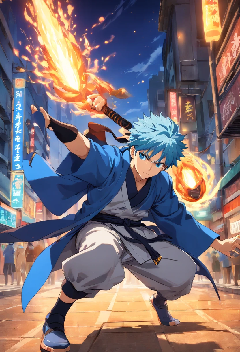 Satoru gojo, Jujutsu Kaisen, Meguru Bachira, fechadura azul

(best quality,4k,8k,alto,master part:1.2), ultra-detalhado, (Realistic,fotorrealista,photo-realistic:1.37), HDR, UHD, studio lighting, Tonalidade ultrafina, foco nítido, Physically-based rendering, extreme detail description, profissional, vivid colors, Bokeh, [sonho]

In this Stable Transmission prompt, I'd like you to generate details, arte de alta qualidade inspirada nos temas de Satoru gojo de Jujutsu Kaisen e Blue-Locked Meguru Bachira. The art should capture the essence of these characters while showcasing their unique personalities and abilities.

O foco principal da obra deve ser Satoru gojo e Meguru Bachira. Satoru gojo is a powerful sorcerer known for his exceptional combat skills and signature blue eyes. Certifique-se de que seus olhos sejam descritos como "belos olhos detalhados" to maintain its distinctive appearance. Meguru Bachira, On the other hand, He's a skilled player, com um olhar determinado e intenso. Destaque seus olhos como "olhos expressivos e determinados" To bring out your character.

Artwork must be created using a combination of media, such as digital illustration and realistic painting, to achieve a visually stunning and captivating effect. Using HDR and UHD techniques will improve the overall quality and clarity of the image.

I want the artwork to have a dreamlike quality, where the colors and details are enhanced to create a captivating atmosphere. The lighting should be carefully crafted with studio lighting techniques to highlight the characteristics of the characters and create depth in the scene.

Por favor, certifique-se de incluir detalhes ultrafinos nesta obra de arte, like the texture of Satoru gojo's iconic blindfold and Meguru Bachira's football outfit. These details will add an extra layer of realism and depth to the image.

Lastly, A obra de arte deve exalar um sentimento profissional.