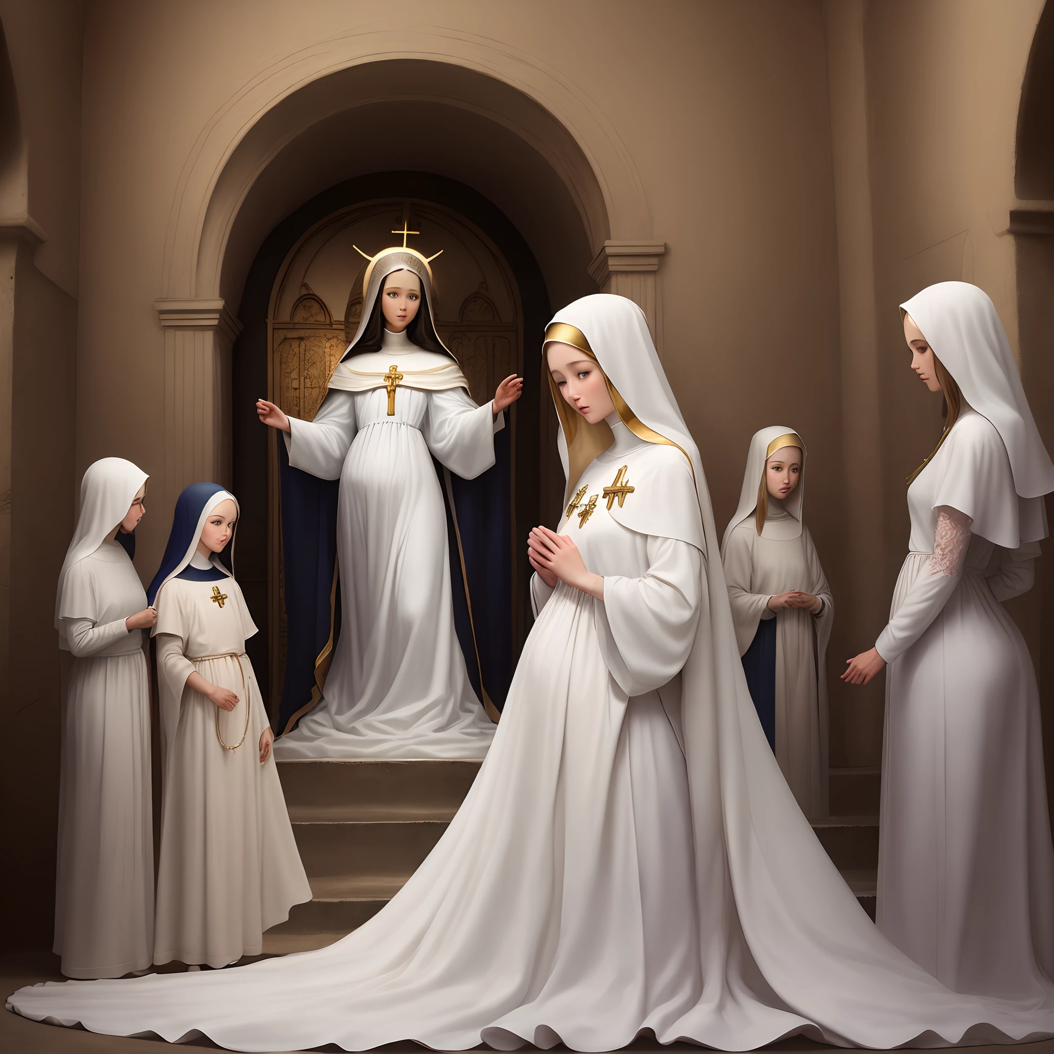Virgin mary wearing heaven by marc jacobs
