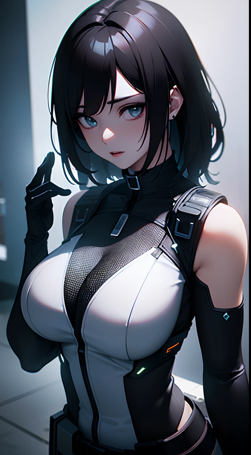 ((Best quality)), ((masterpiece)), (detailed:1.4), 3D, an image of a beautiful cyberpunk female,HDR (High Dynamic Range),Ray Tracing,NVIDIA RTX,Super-Resolution,Unreal 5,Subsurface scattering,PBR Texturing,Post-processing,Anisotropic Filtering,Depth-of-field,Maximum clarity and sharpness,Multi-layered textures,Albedo and Specular maps,Surface shading,Accurate simulation of light-material interaction,Perfect proportions,Octane Render,Two-tone lighting,Wide aperture,Low ISO,White balance,Rule of thirds,8K RAW,