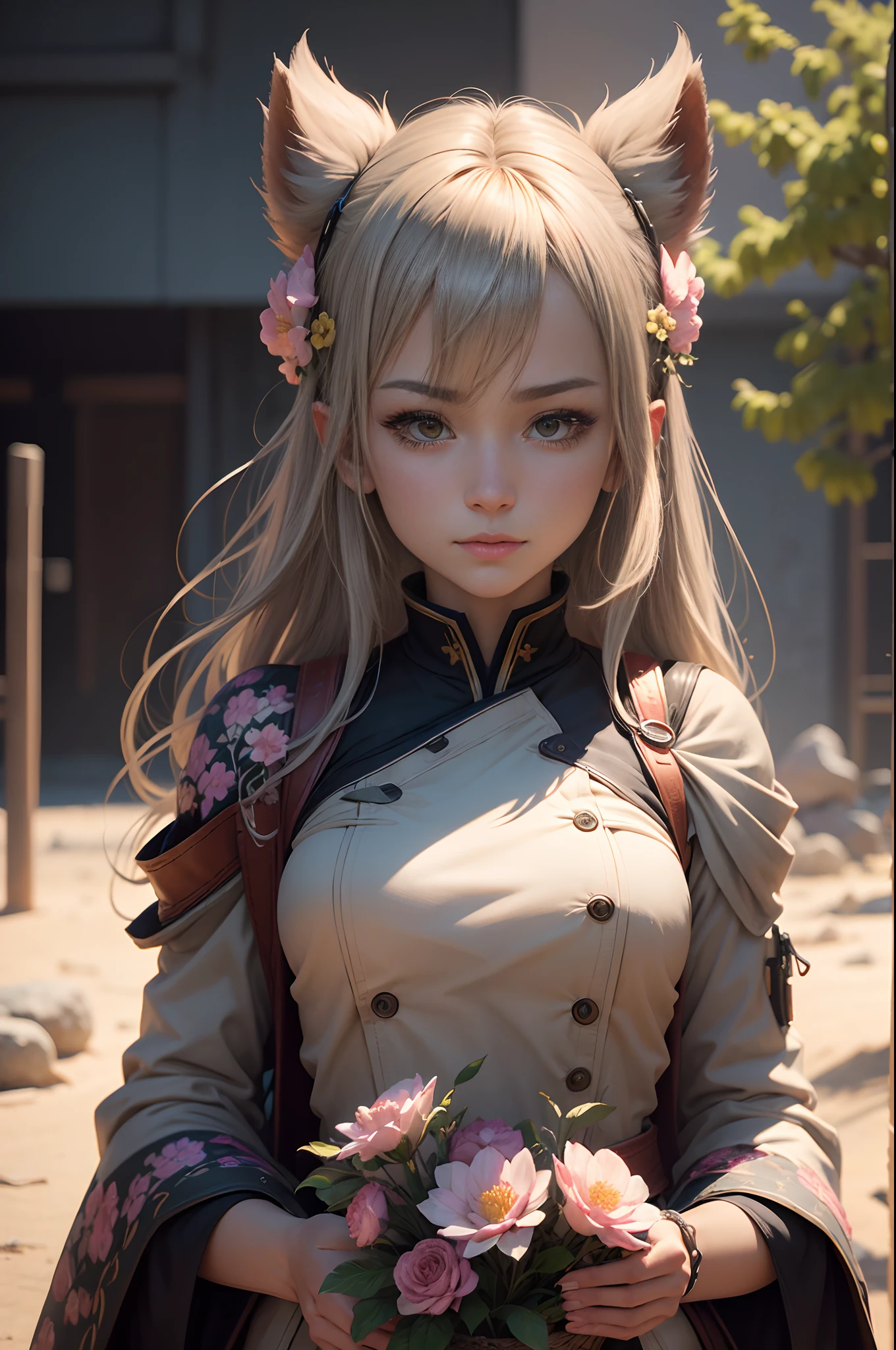 masutepiece, Best Quality, High quality, Extremely Detailed CG Uniform 8k Wallpaper, flowering landscape, Dry places such as empty deserts, dearest, sly, Mono Lake, Pootree, 3D Digital Painting, awardwinning photo, Bokeh, depth of fields, nffsw, bloom, chromatic abberation, Photorealistic, Extremely detailed, Trending on ArtStation, Trending on CGSociety, Convoluted, high detailing, Dramatic, Art by Midjourney