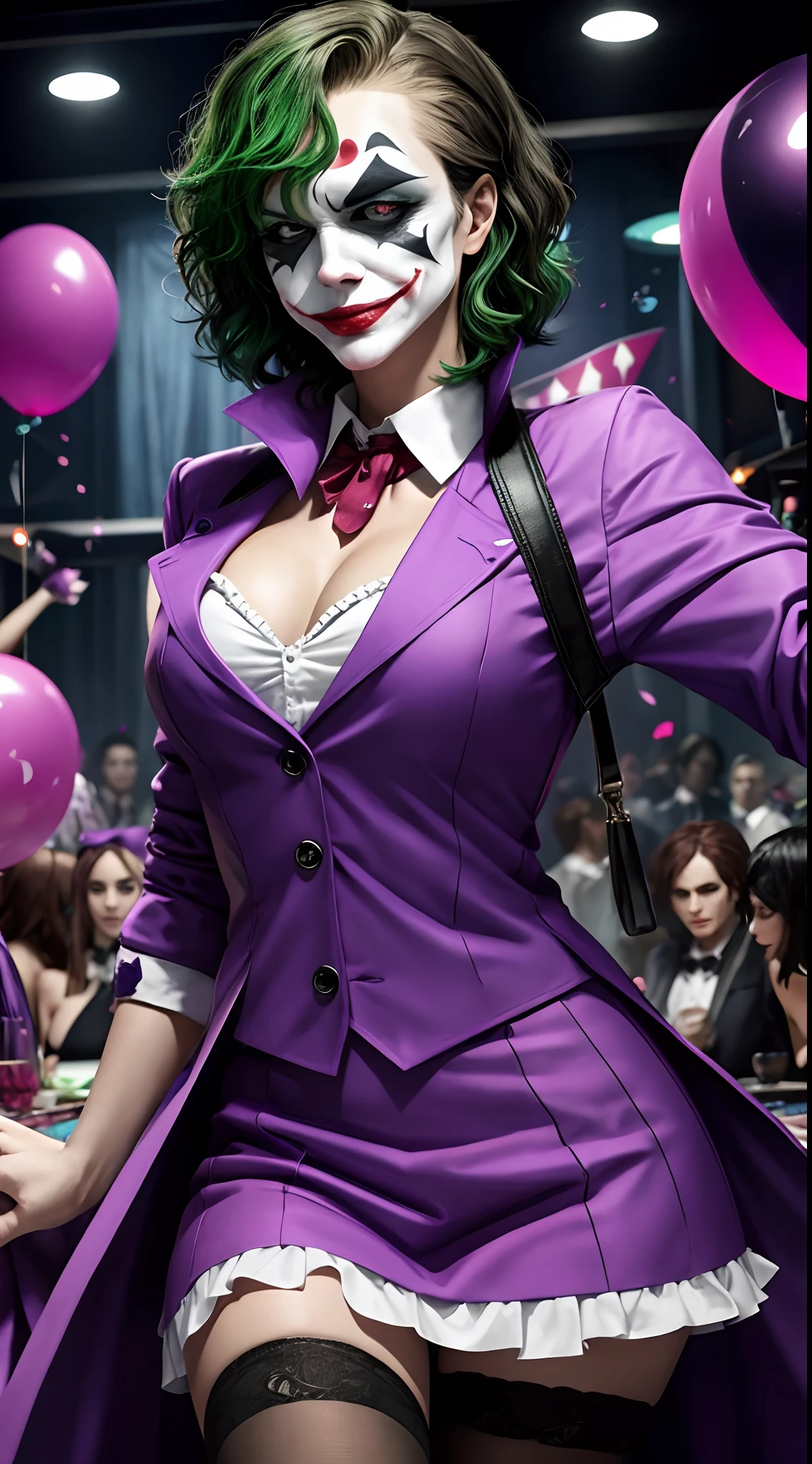 Joker party in club with the girls