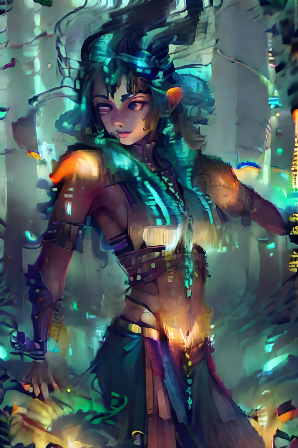dancing shaman woman