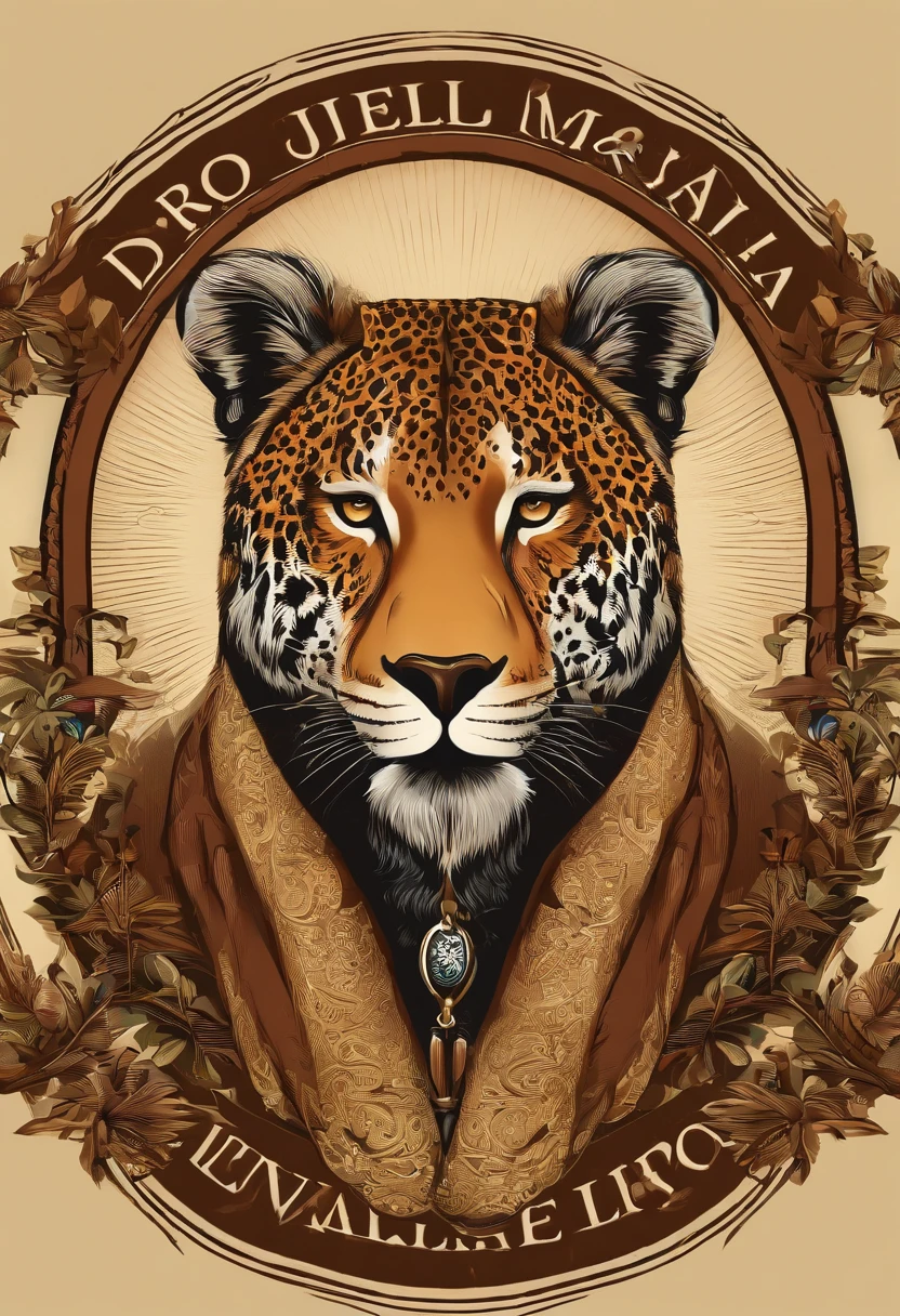 logotipo, medica veterinaria, circular, escritas " DRa. Jeieli Monteiro ", Animais , vetor, colorido, animais silvestres,