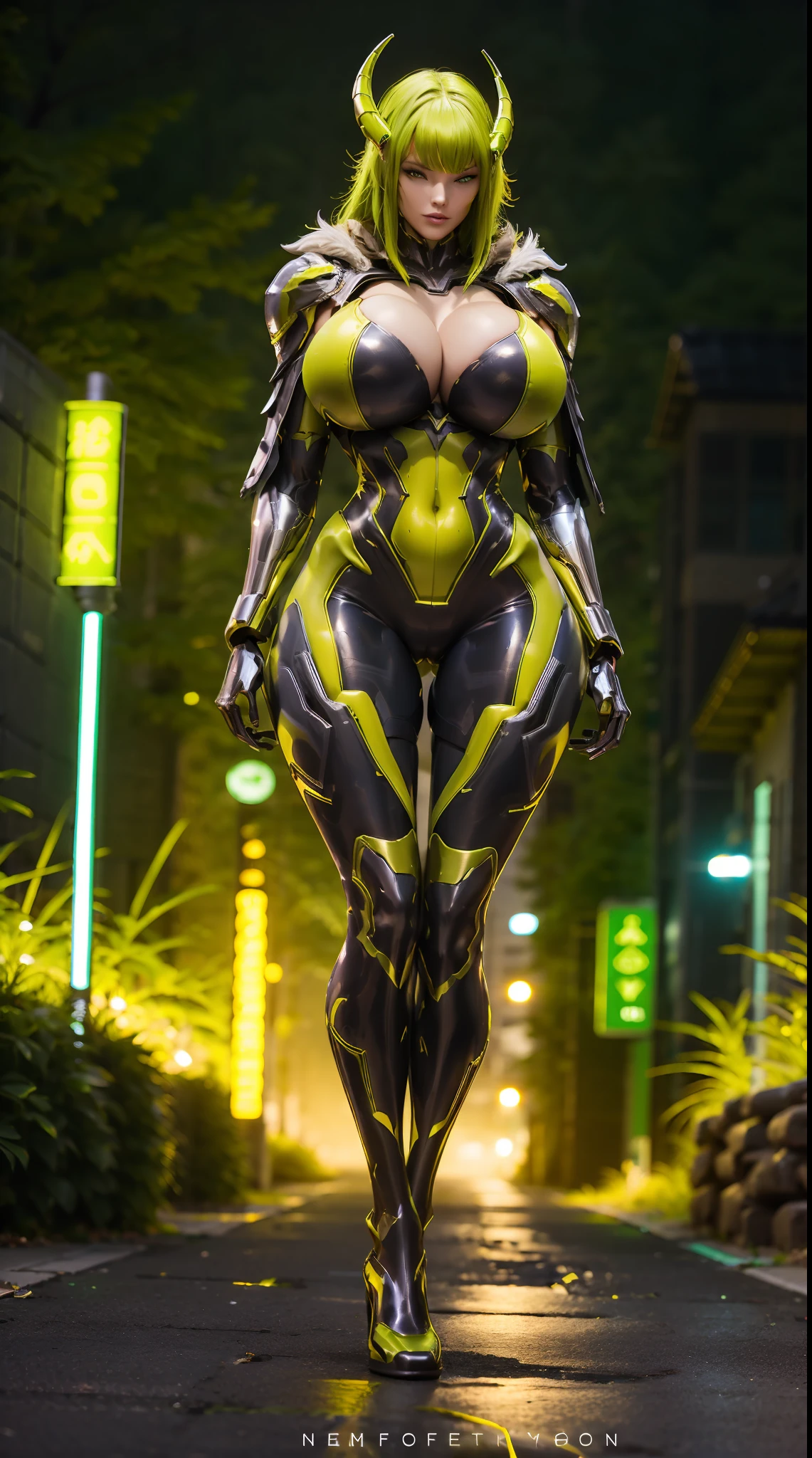 1GIRL, SOLO, (DRAGON HORN HELM), (HUGE FAKE BOOBS:1.3), (BLACK, YELLOW GREEN), (STREET CITY BACKGROUND), (FUTURISTIC PHOENIX MECHA BODYSUIT, ROYAL FEATHERS CLOAK, CLEAVAGE:1.2), (SKINTIGHT YOGA PANTS, HIGH HEELS:1.2), (PERFECT BODY, LONG LEGS, FULL BODY VIEW:1.5), (LOOKING AT VIEWER), (WALKING DOWN:1.2), MUSCLE ABS:1.3, ULTRA HIGHT DEFINITION, 8K, 1080P.